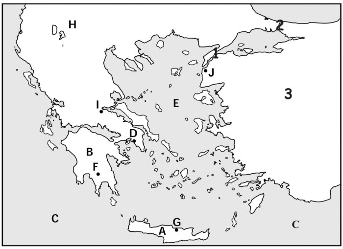 Map of ancient greece quiz